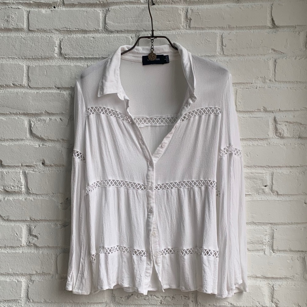 MinkPink Elsie Collared Blouse